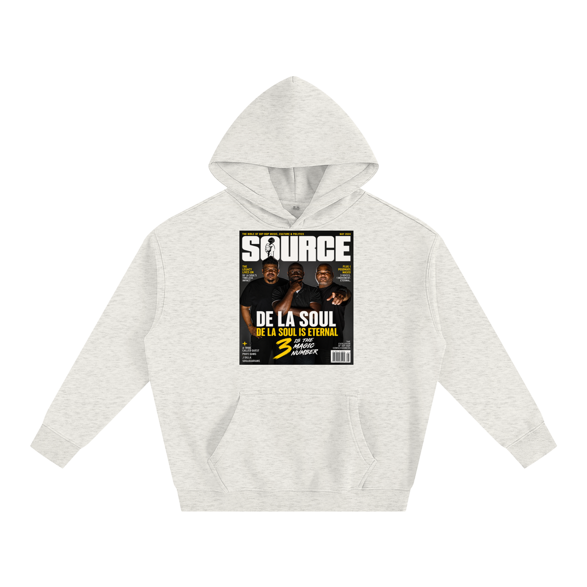 "No. 3" Oversize Fleeced Hoodie