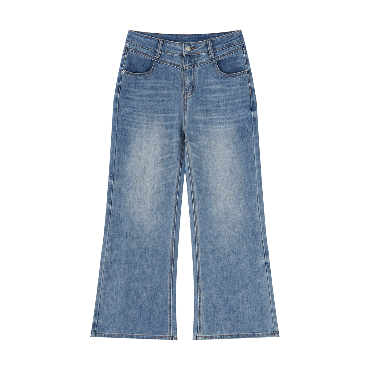 Brooklyn Republic essentials™ Women's Vintage Wash Wide Leg Jeans
