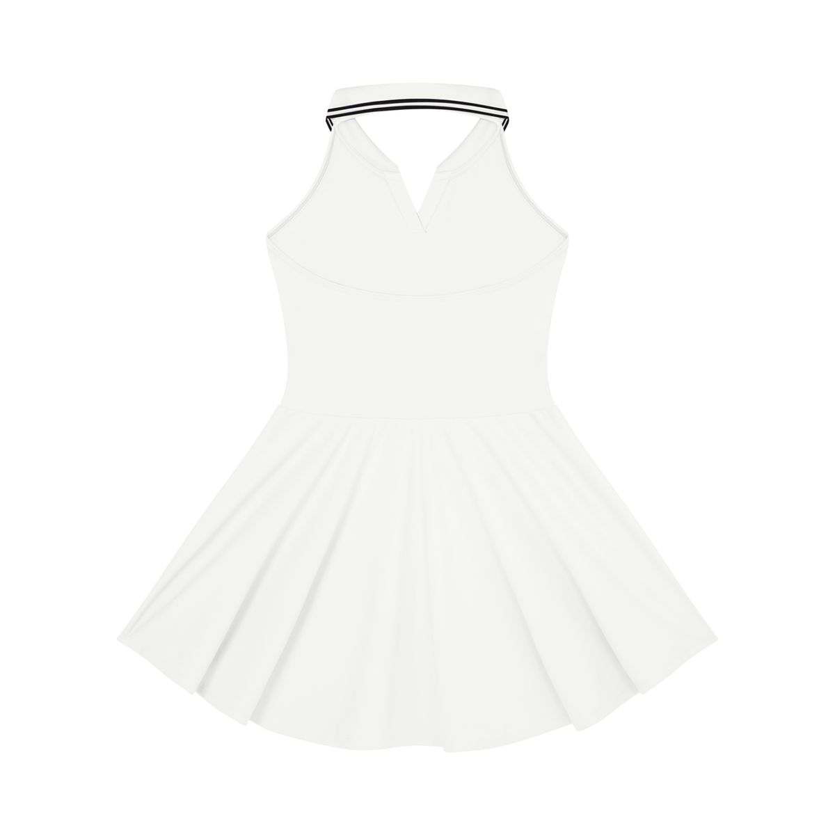 Brooklyn Republic Essentials™ Women's Collared Halter A-Line Tennis Dress