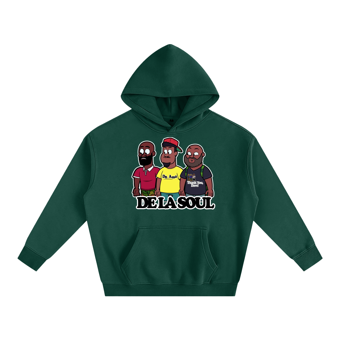 "DE LA TITANS" Oversize Fleeced Hoodie