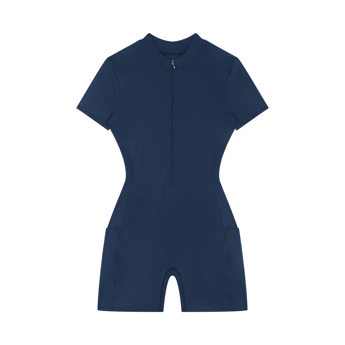 Brooklyn Republic Essentials™ Women's Quarter-Zip Short Sleeve Romper