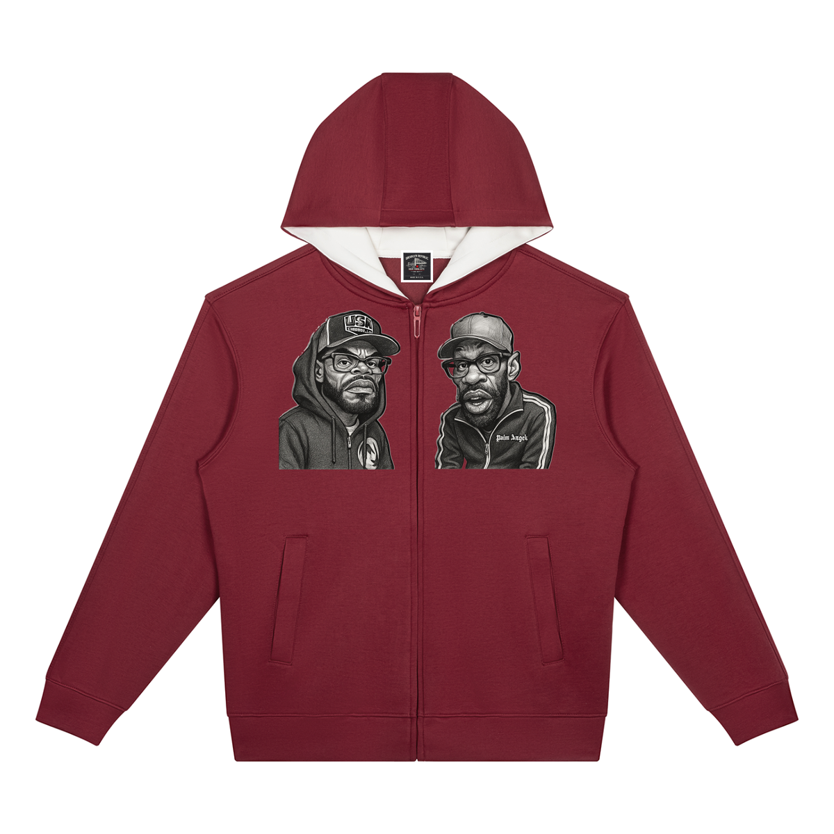 "How High" Drop Shoulder Full Zip Hoodie