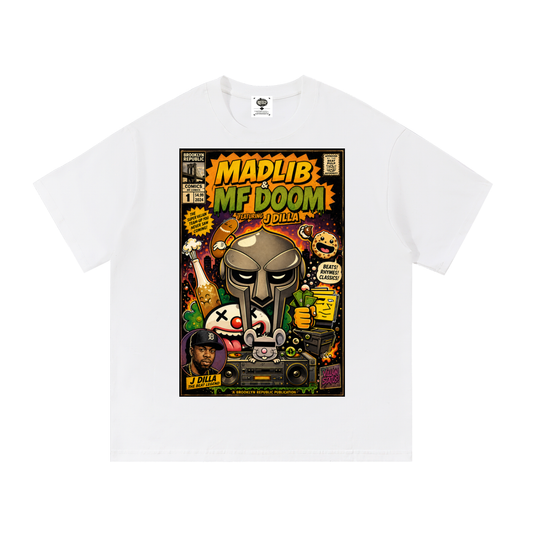 "The Adventures of MadLib and MF Doom" Cotton T-Shirt