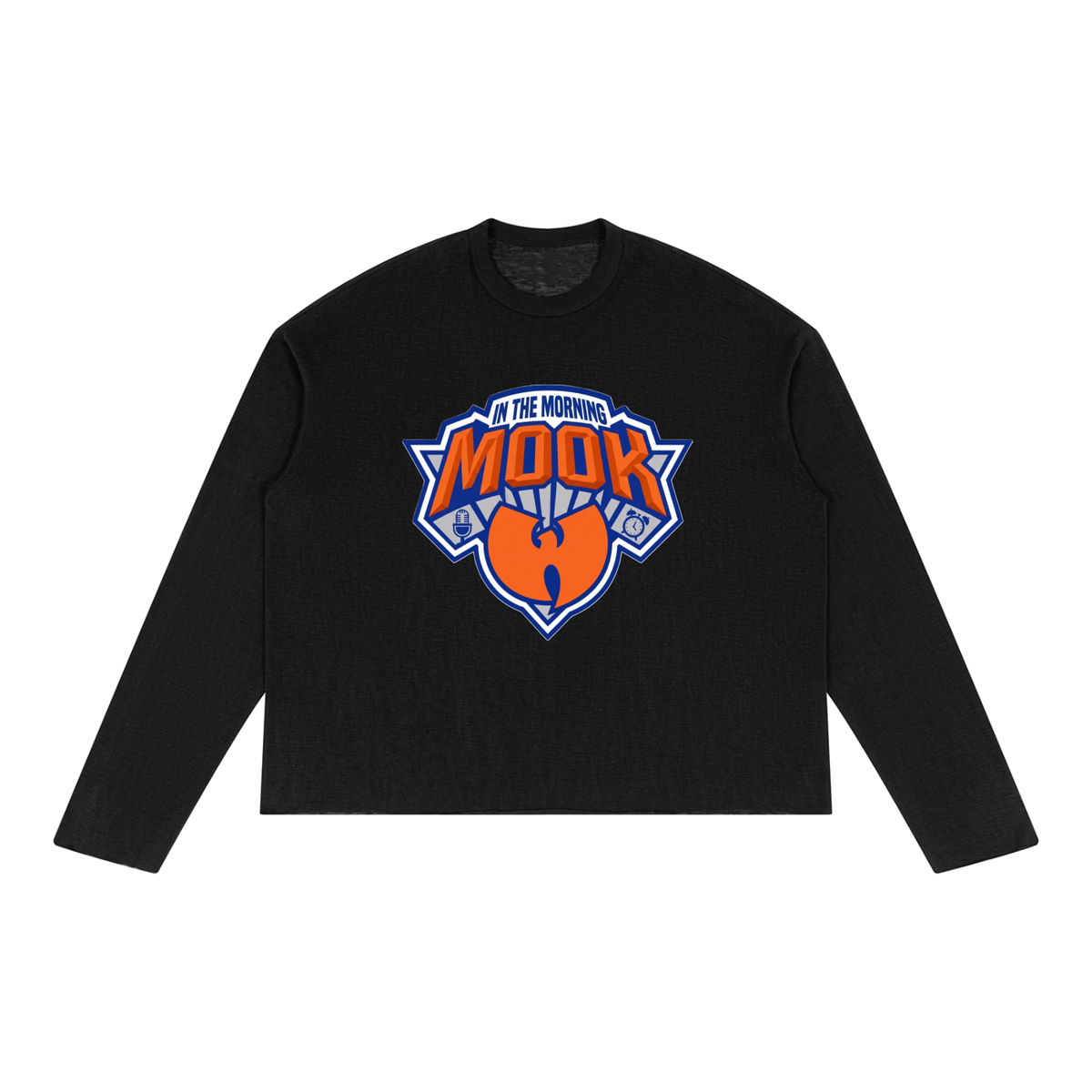 MITM™ "Mook in the Morning" Raw Edge Long Sleeve T-Shirt