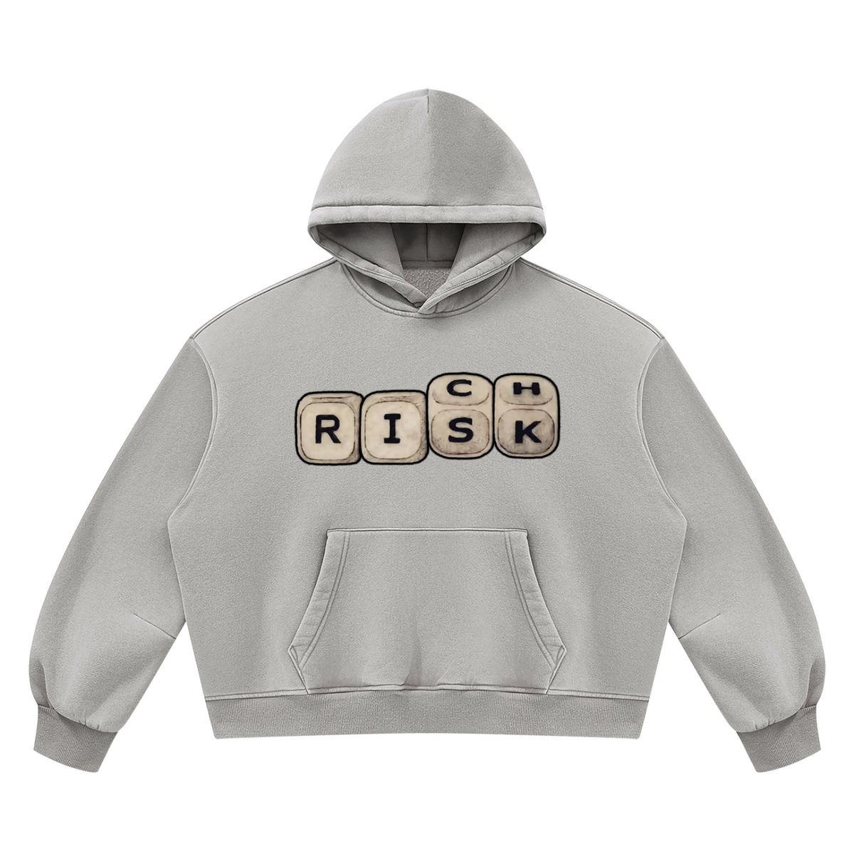 "Double Entendre" Vintage Wash Boxy Fleece Hoodie