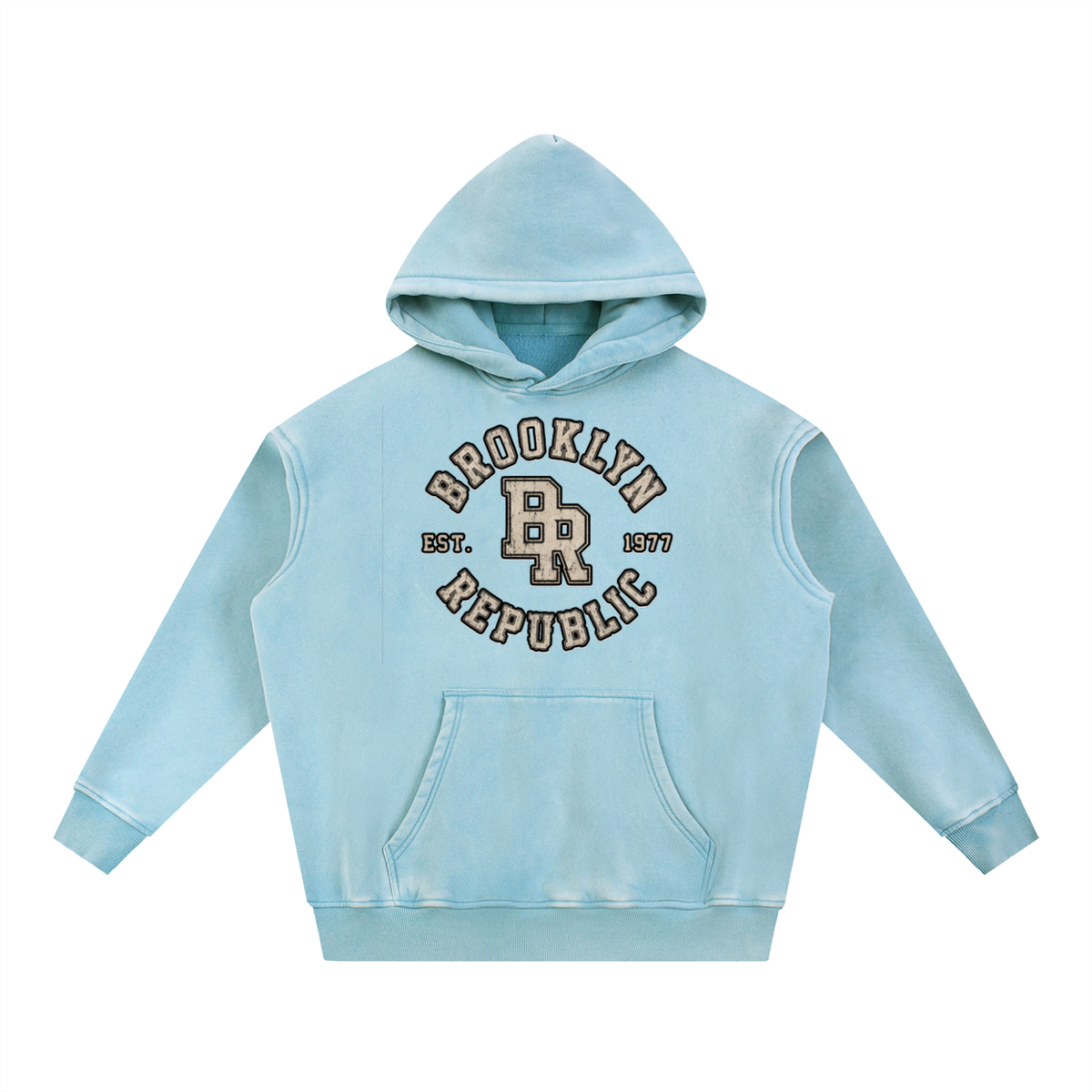 Brooklyn Republic Essentials™ Snow Wash Fleece Oversize Hoodie