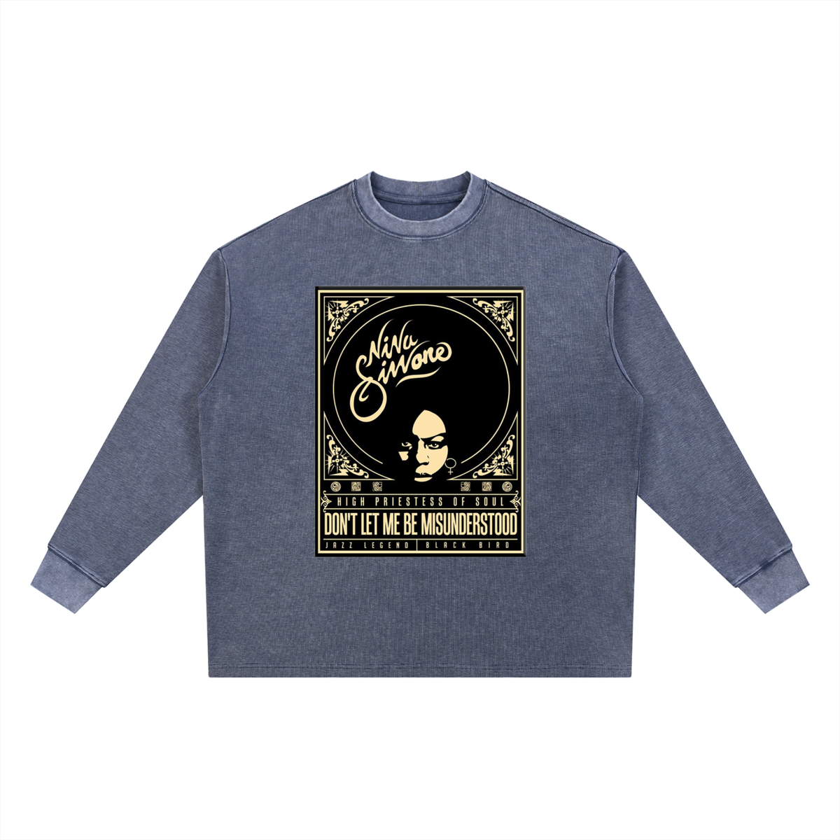 "Misunderstood" Mineral Wash Waffle Oversized T-Shirt