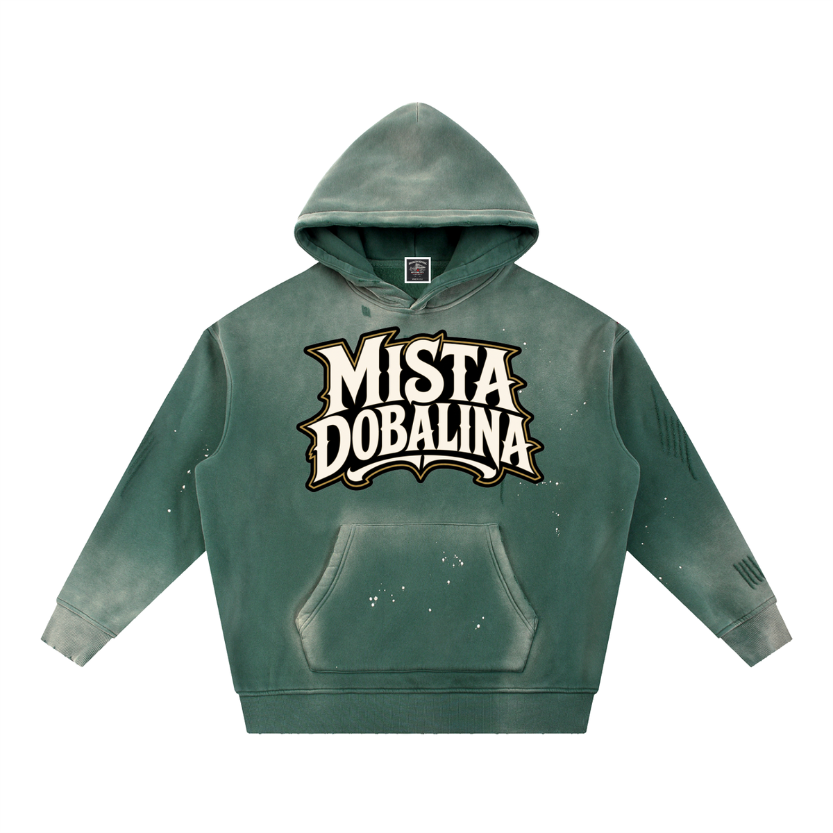 "Mista Dobalina" Vintage Washed Frayed Fleece Hoodie