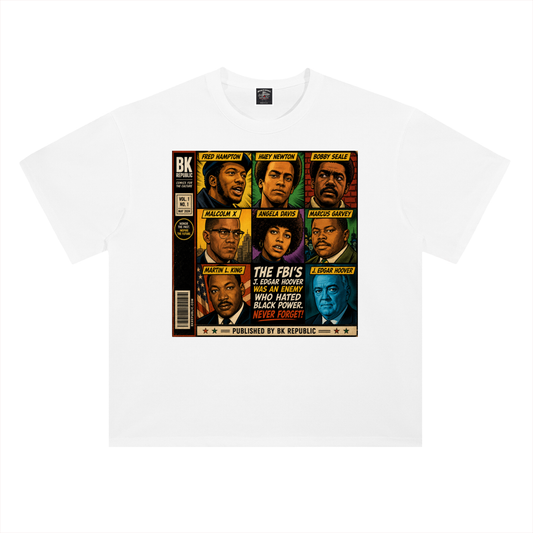 "America's Most Wanted" Heavyweight Drop Shoulder Cotton T-Shirt