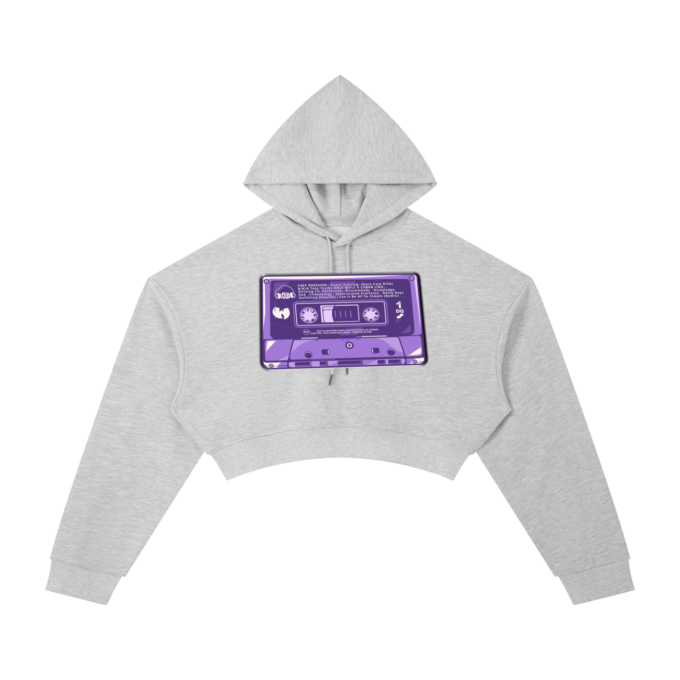 "The Purple Tape" Cropped Hoodie