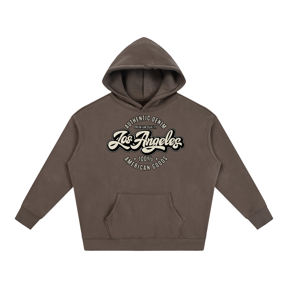 “LA Denim Mfg.” Oversize Fleeced Hoodie