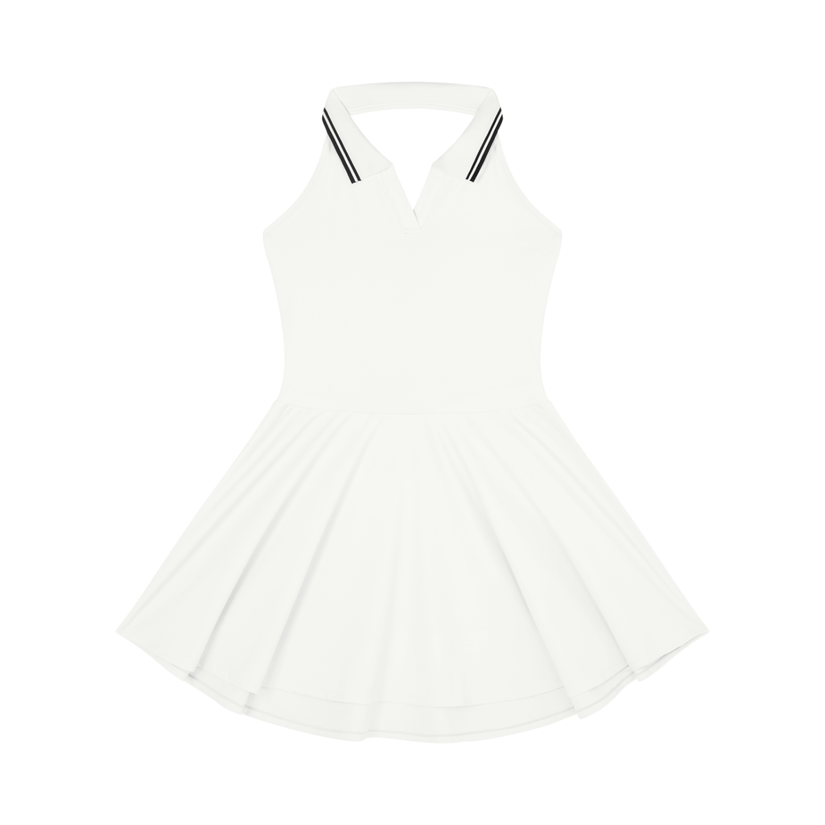 Brooklyn Republic Essentials™ Women's Collared Halter A-Line Tennis Dress