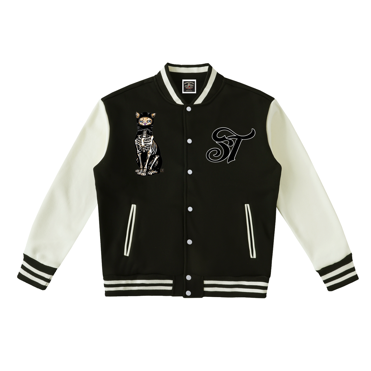Brooklyn Zoo™ "Selina Kyle" Two-Tone Fleeced Varsity Jacket