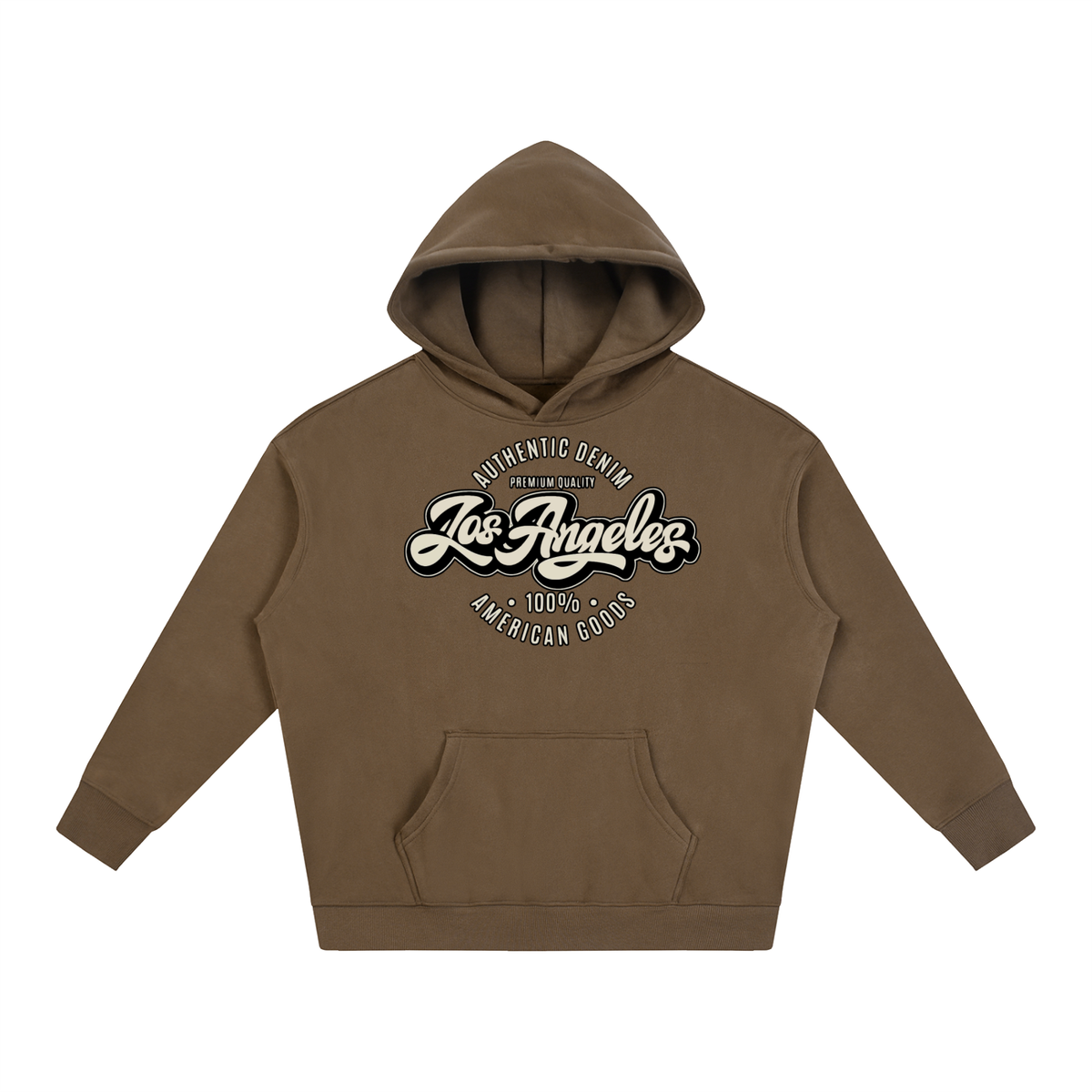 “LA Denim Mfg.” Oversize Fleeced Hoodie