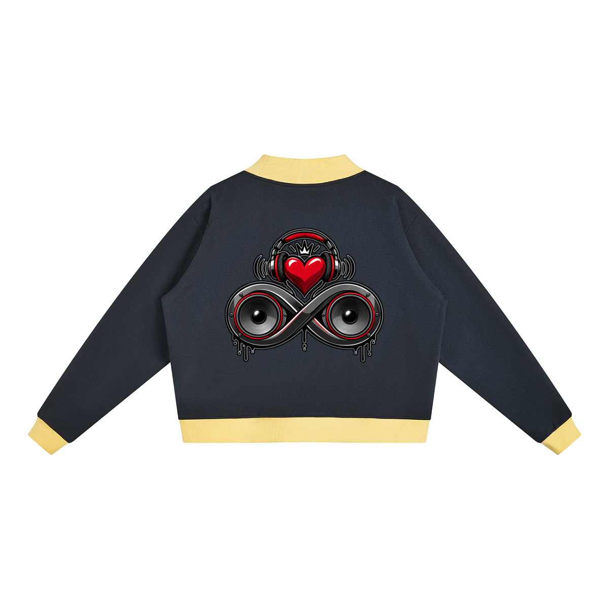 Infinity Sione™ "Heartbeatz" Mock Neck Crewneck Sweatshirt