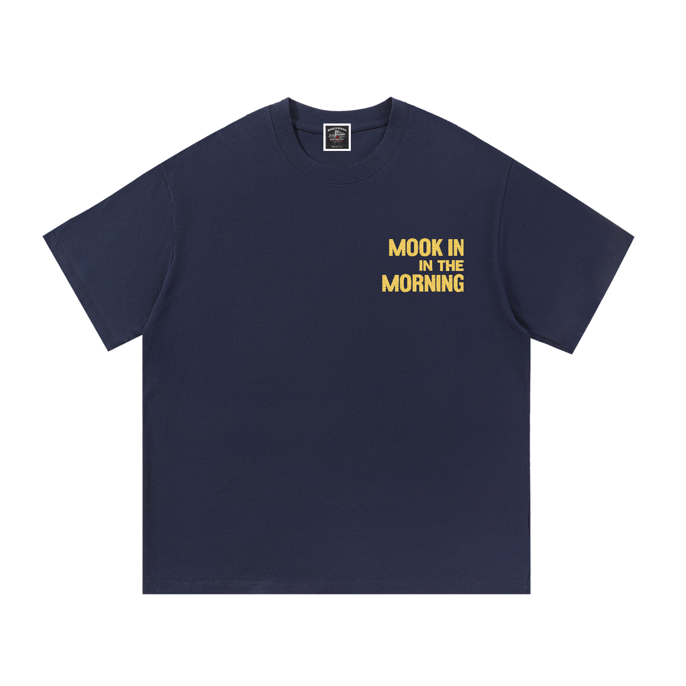 PYN™ "Mook in the Morning" Embroidered Cotton T-Shirt