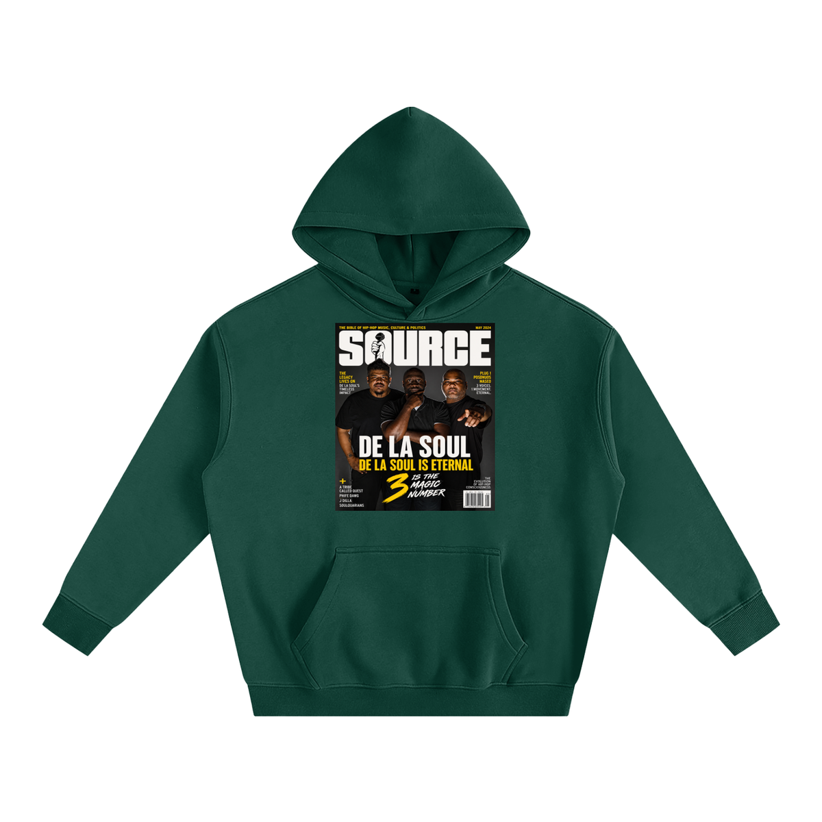 "No. 3" Oversize Fleeced Hoodie