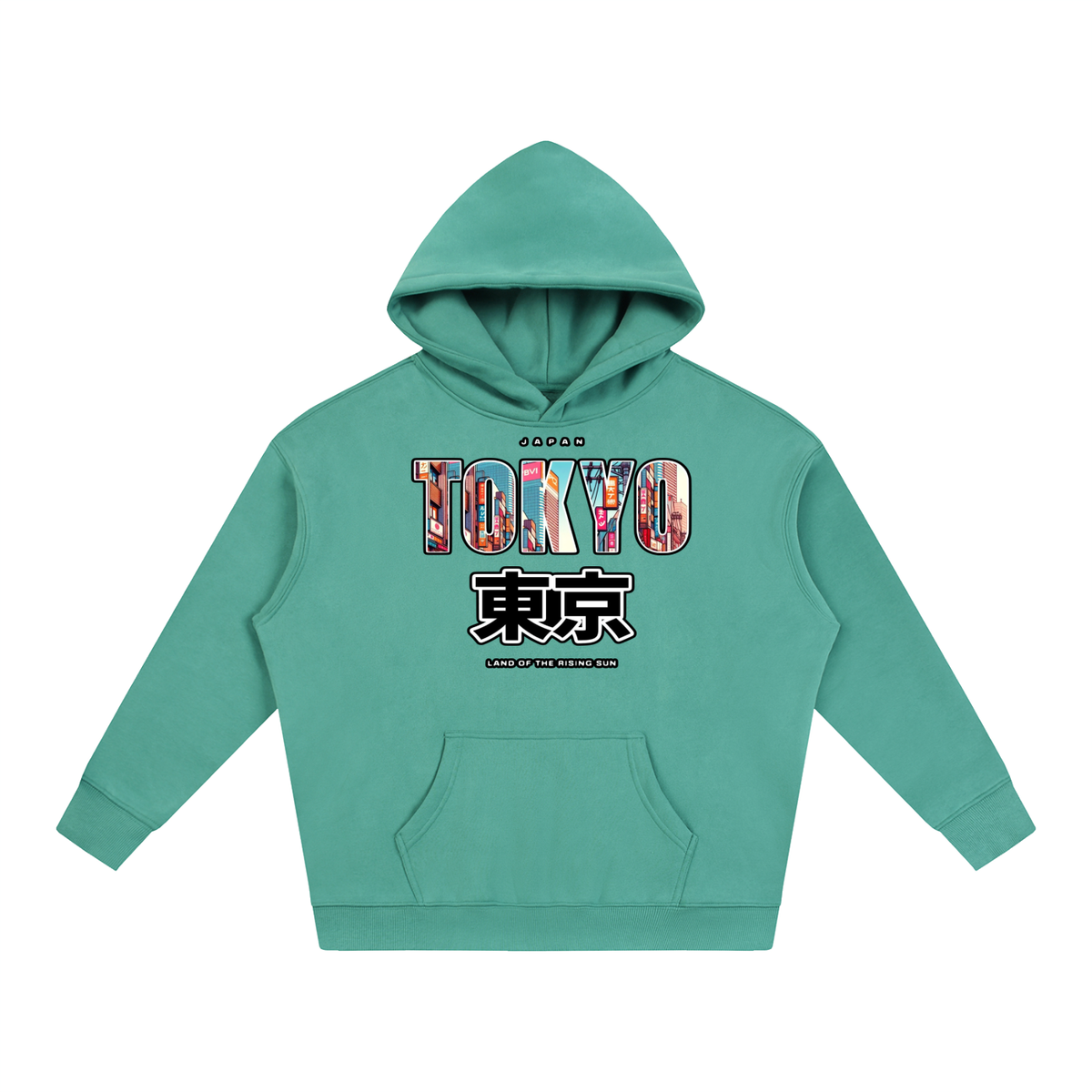 "Land of the Rising Sun" Oversize Fleeced Hoodie