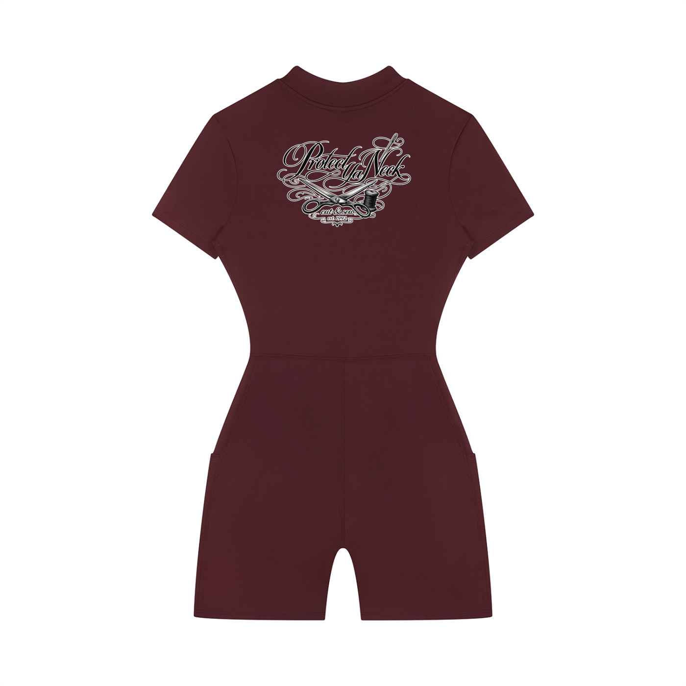 "PYN™ x BKRP™" Mathematics Women's Quarter-Zip Short Sleeve Romper