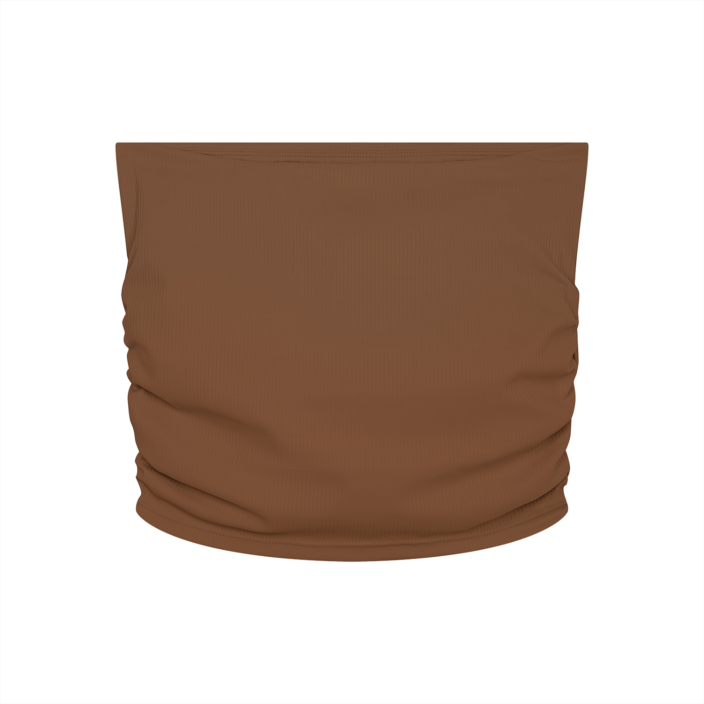 "Brooklyn Republic Essentials" Women’s Ruched Cropped Yoga Tube Top