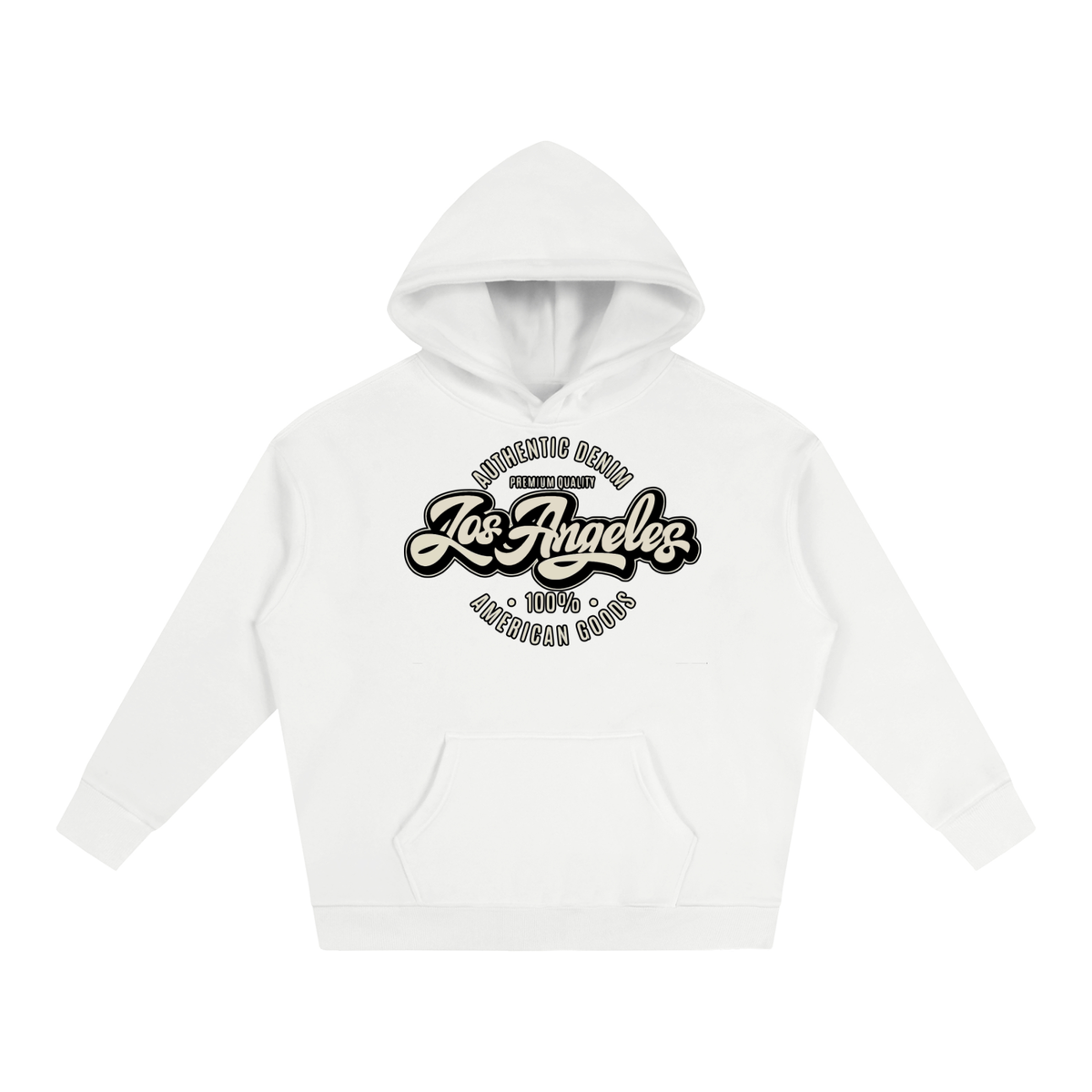 “LA Denim Mfg.” Oversize Fleeced Hoodie