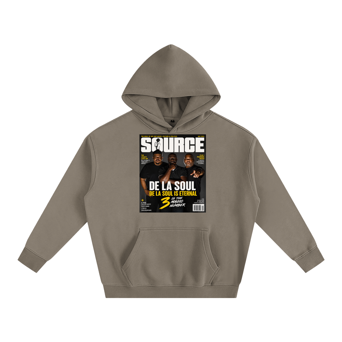 "No. 3" Oversize Fleeced Hoodie