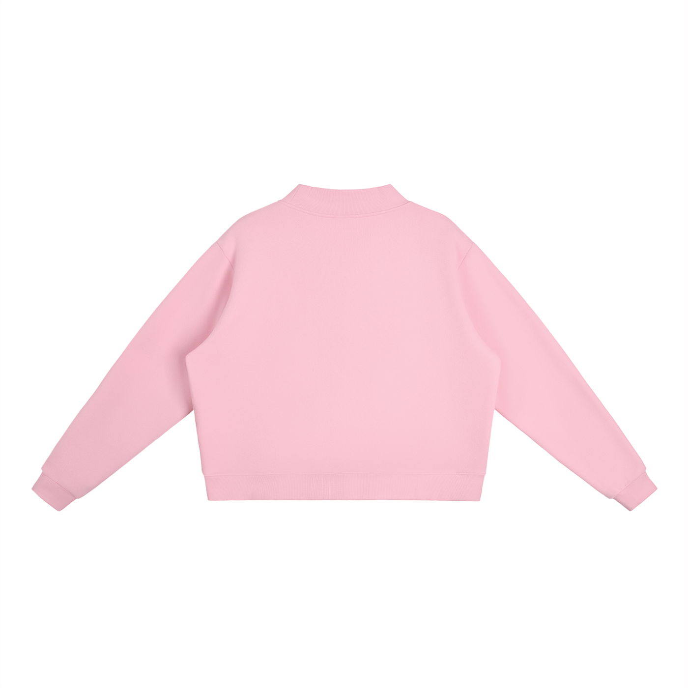 "Flow Jo" Fleece Mock-Neck Crew Sweatshirt