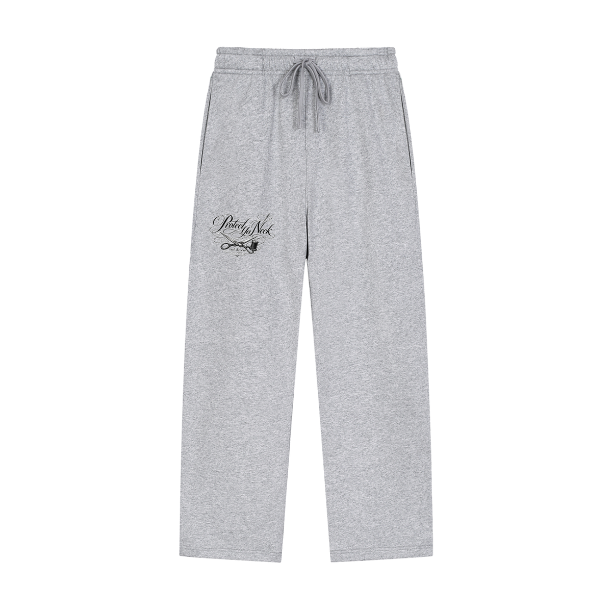 PYN™ "Cut & Sew" Solid Color Straight-Leg Sweatpants