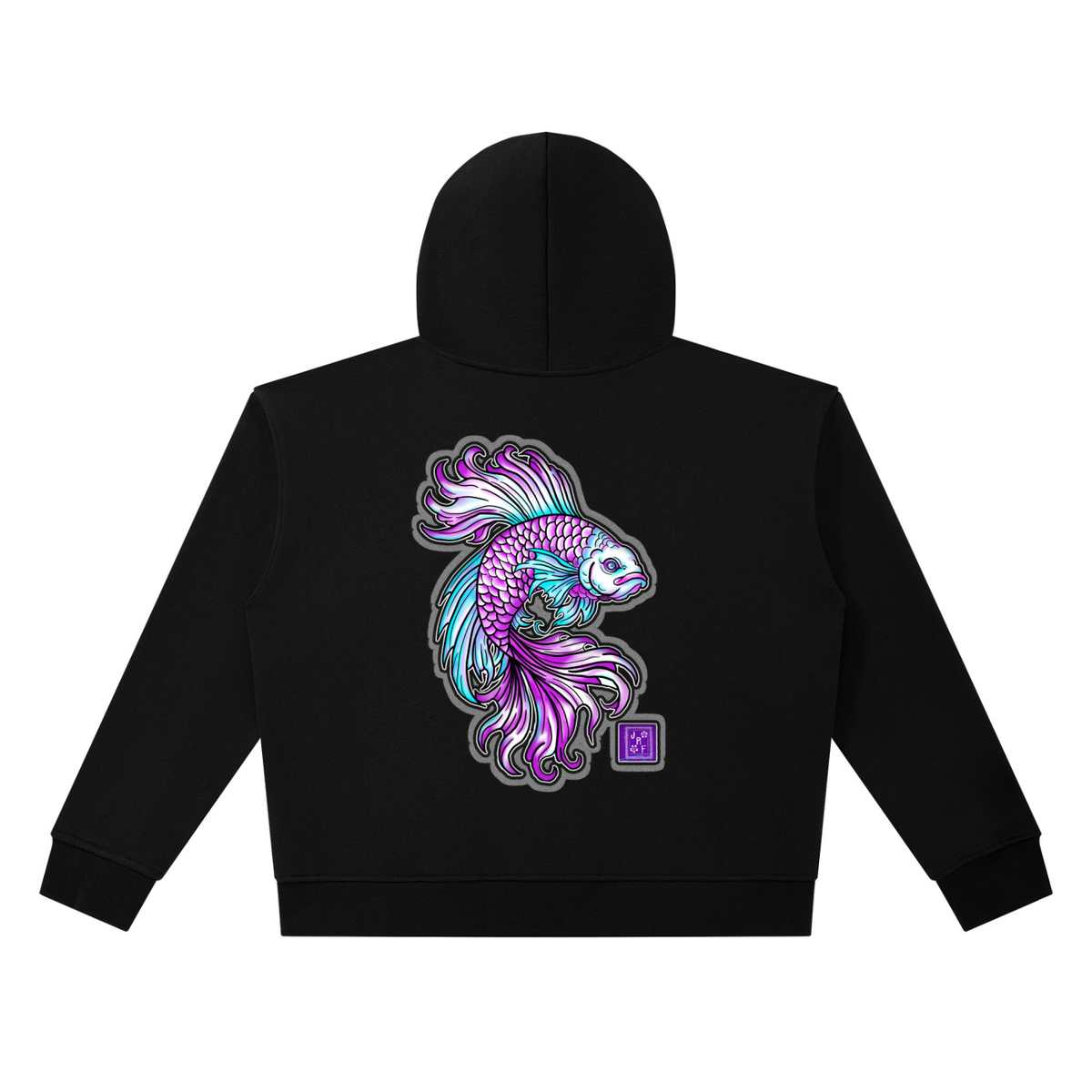 Brooklyn Zoo™ "Don't Be Koi" Heavyweight Full Zip Boxy Hoodie