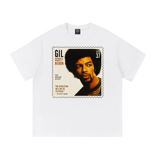 "Gil Scot-Heron" Cotton T-Shirt