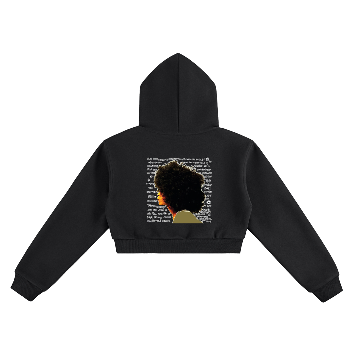 "Worldwide Underground" Cropped Hoodie