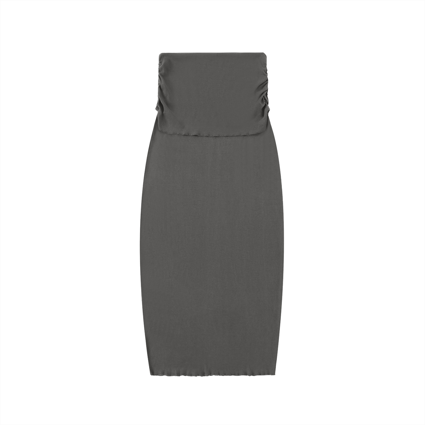 Women's Dyed Washed Straight Hip-Hugging Slim Maxi Skirt