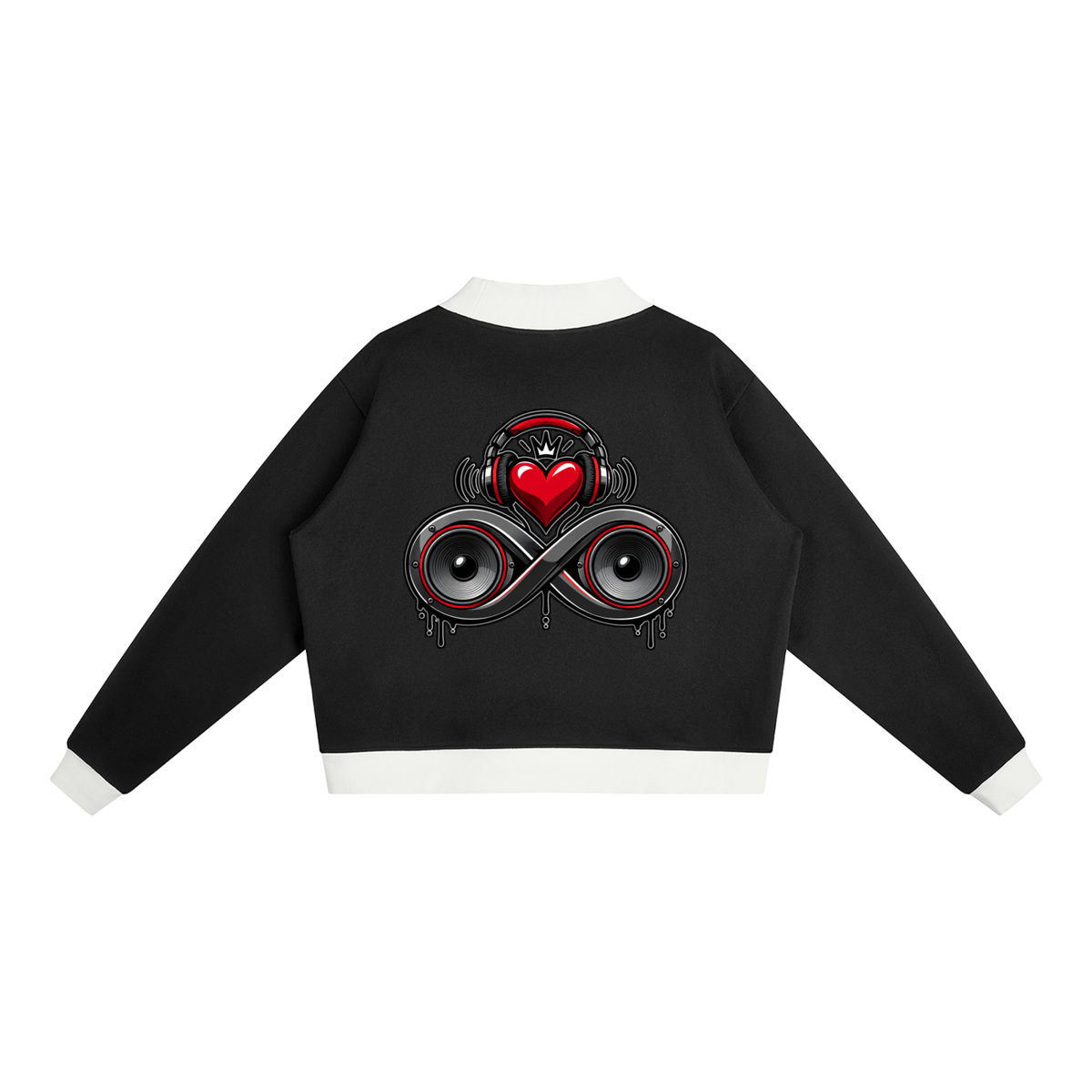 Infinity Sione™ "Heartbeatz" Mock Neck Crewneck Sweatshirt