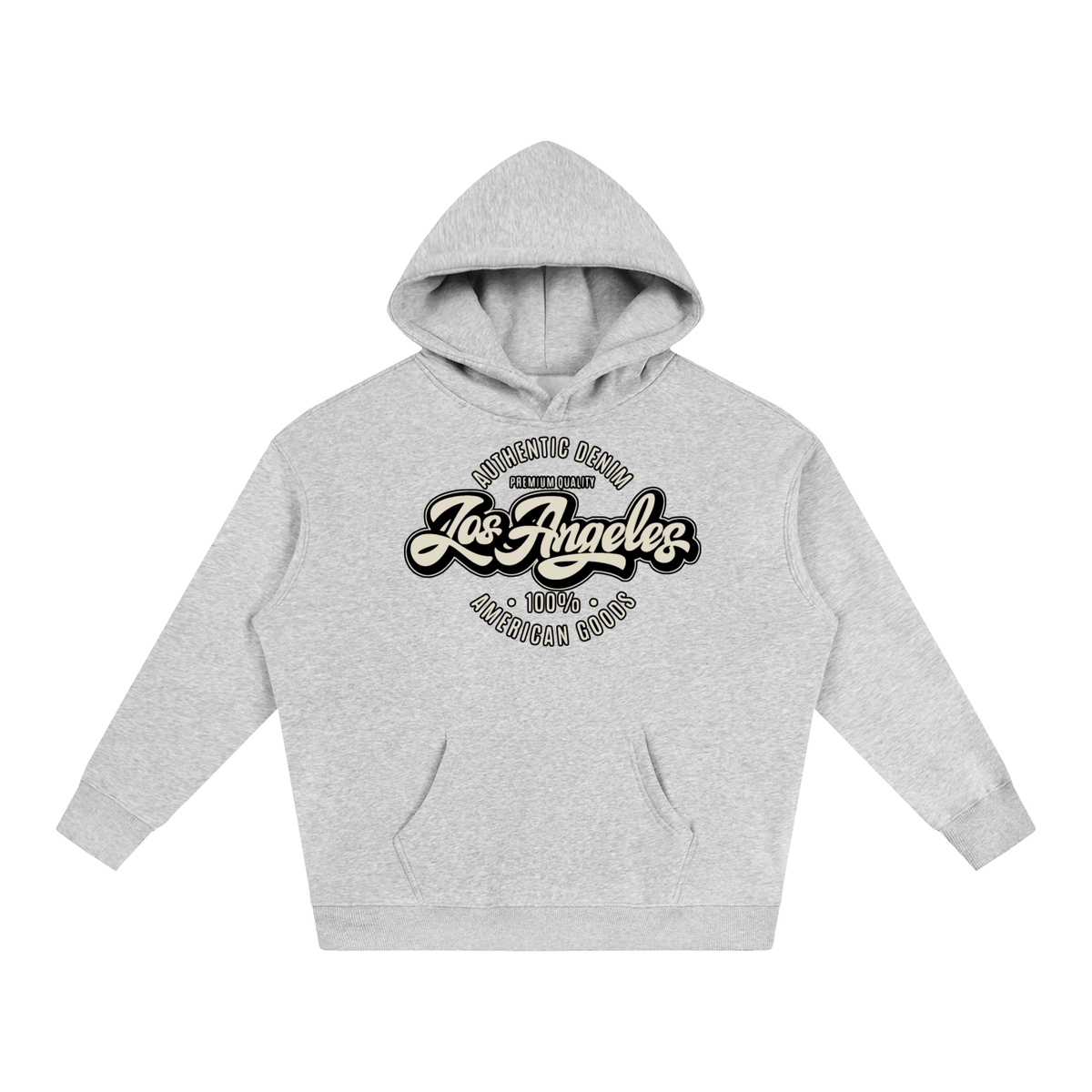 “LA Denim Mfg.” Oversize Fleeced Hoodie