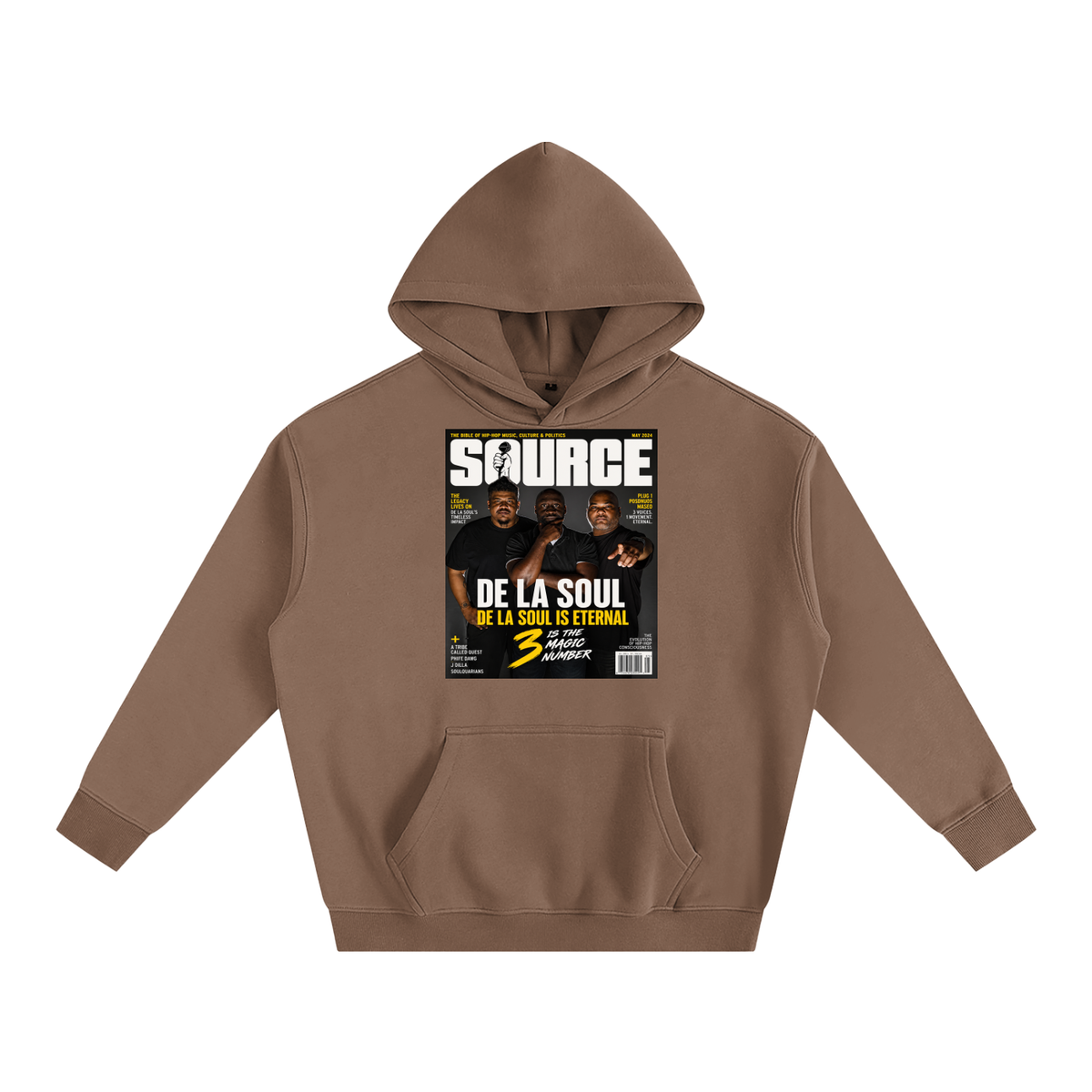 "No. 3" Oversize Fleeced Hoodie