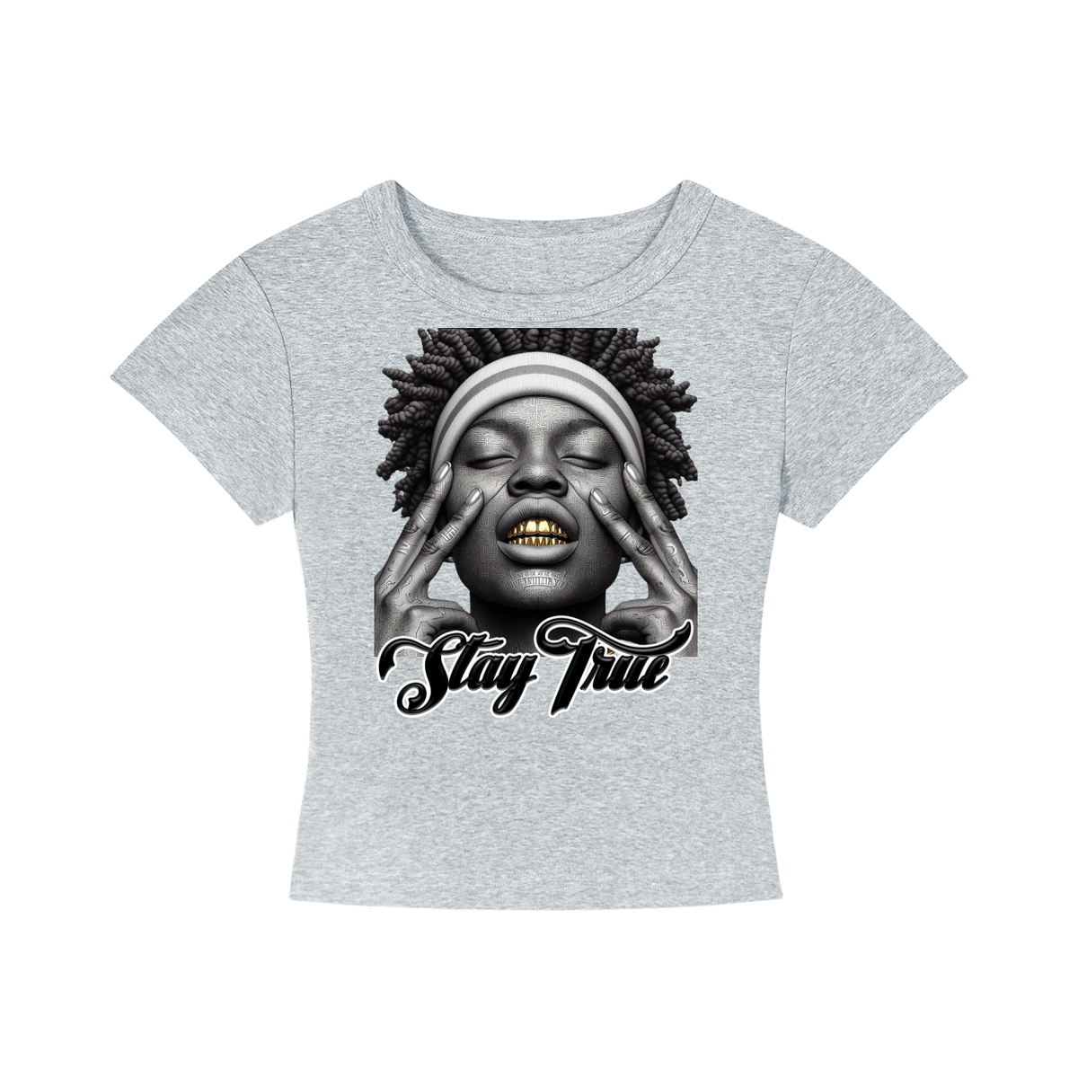 "Ghetto Heaven - Nadia" Women's Cropped T-Shirt