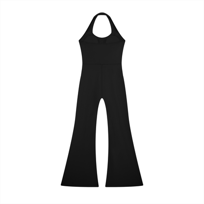 "Brooklyn Republic Essentials" Women’s Halter Flared Jumpsuit