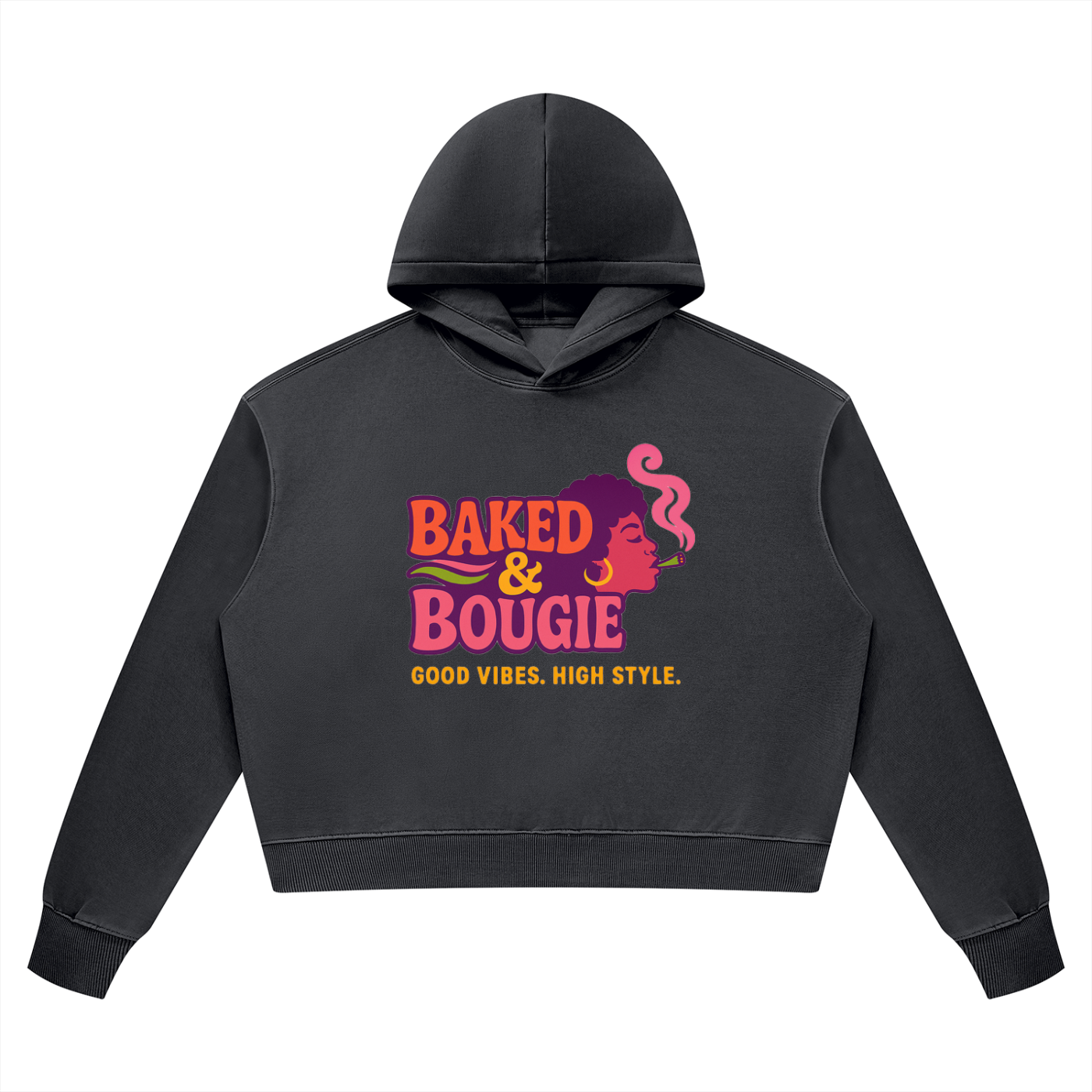 "Baked & Bougie" Women’s Vintage Wash Heavyweight Hoodie