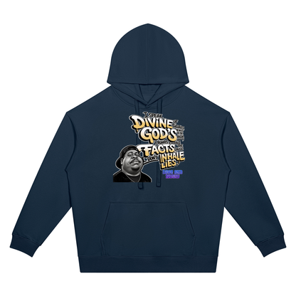 "Divine Theories" Oversized Drop Shoulder Hoodie