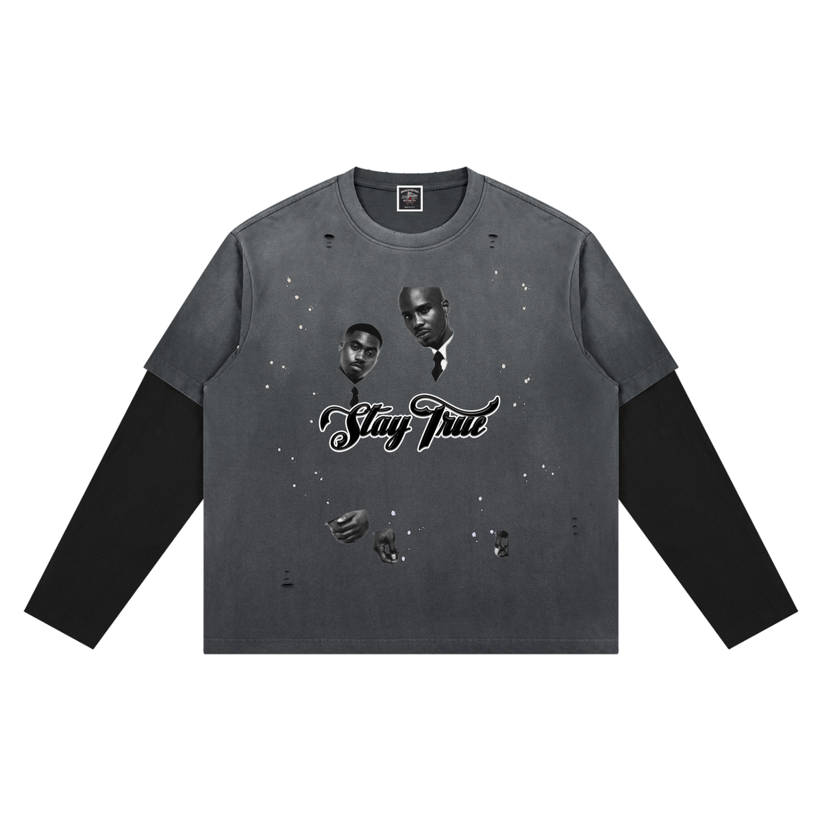 "BELLY Of The Beast" Vintage Wash Distressed Layer T-Shirt