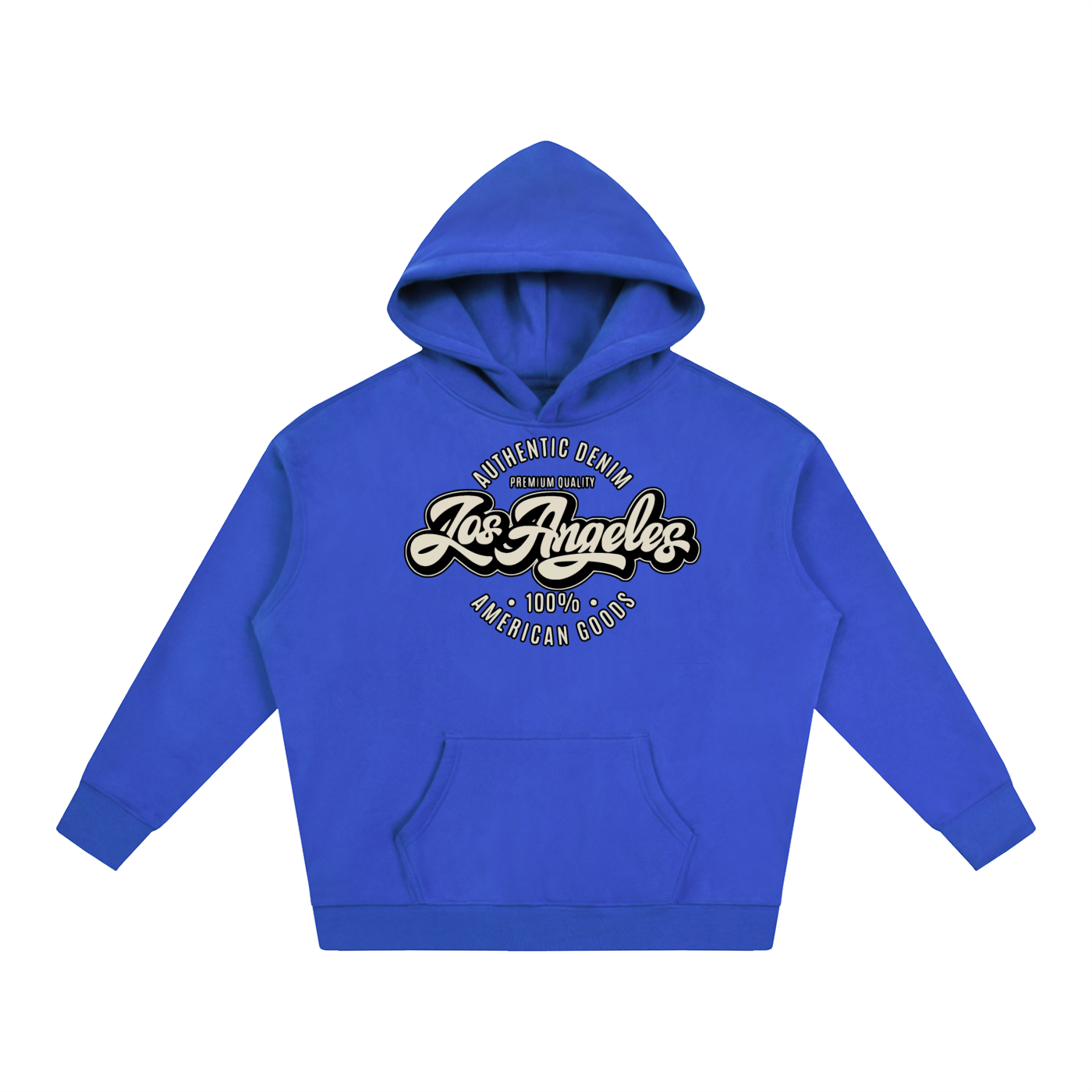 “LA Denim Mfg.” Oversize Fleeced Hoodie