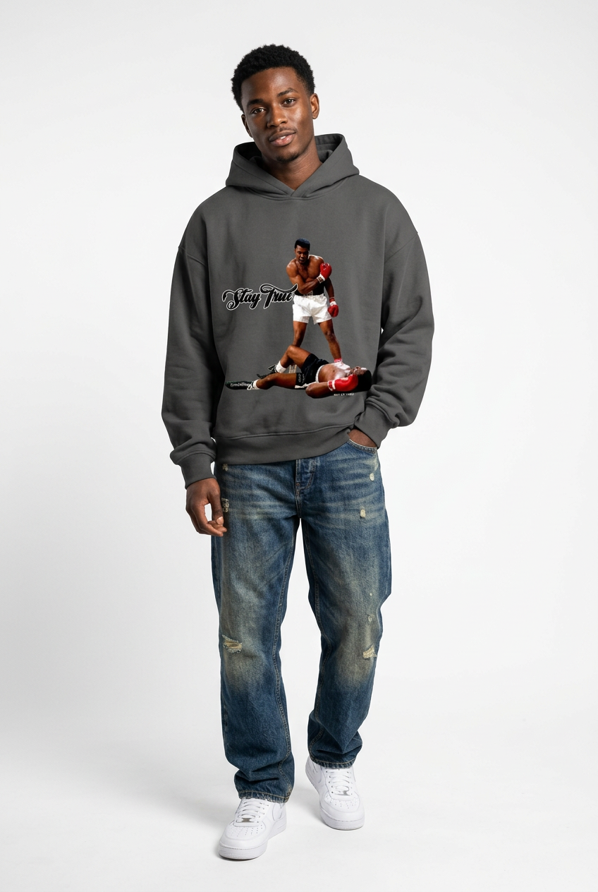 "Taming of The Grizzly" Heavyweight Hidden Pocket Fleece Hoodie
