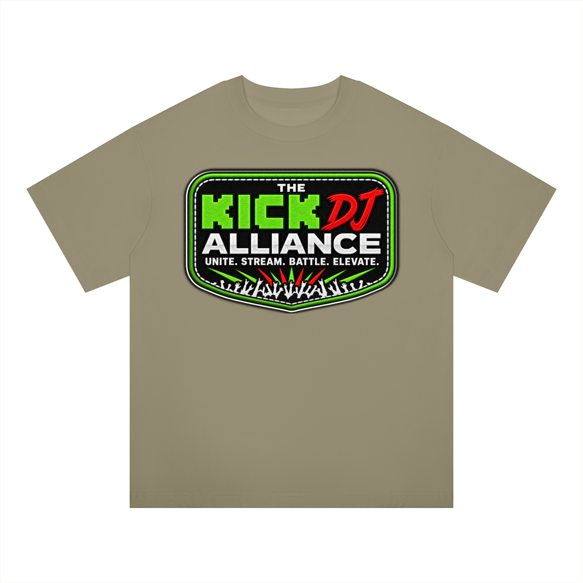 "KICK DJ Alliance" Oversized Drop Shoulder T-Shirt