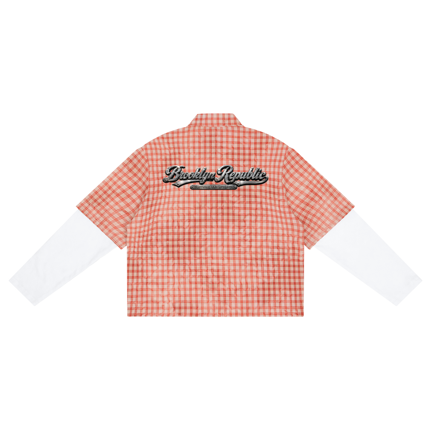 "Brooklyn Republic Essentials" Vintage Wash Plaid Short Sleeve Shirt