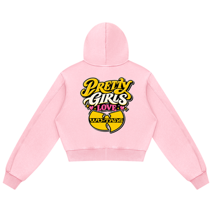 PYN™ "Pretty Girls Love Wu" Women's Mineral Wash Straight Sweatpants