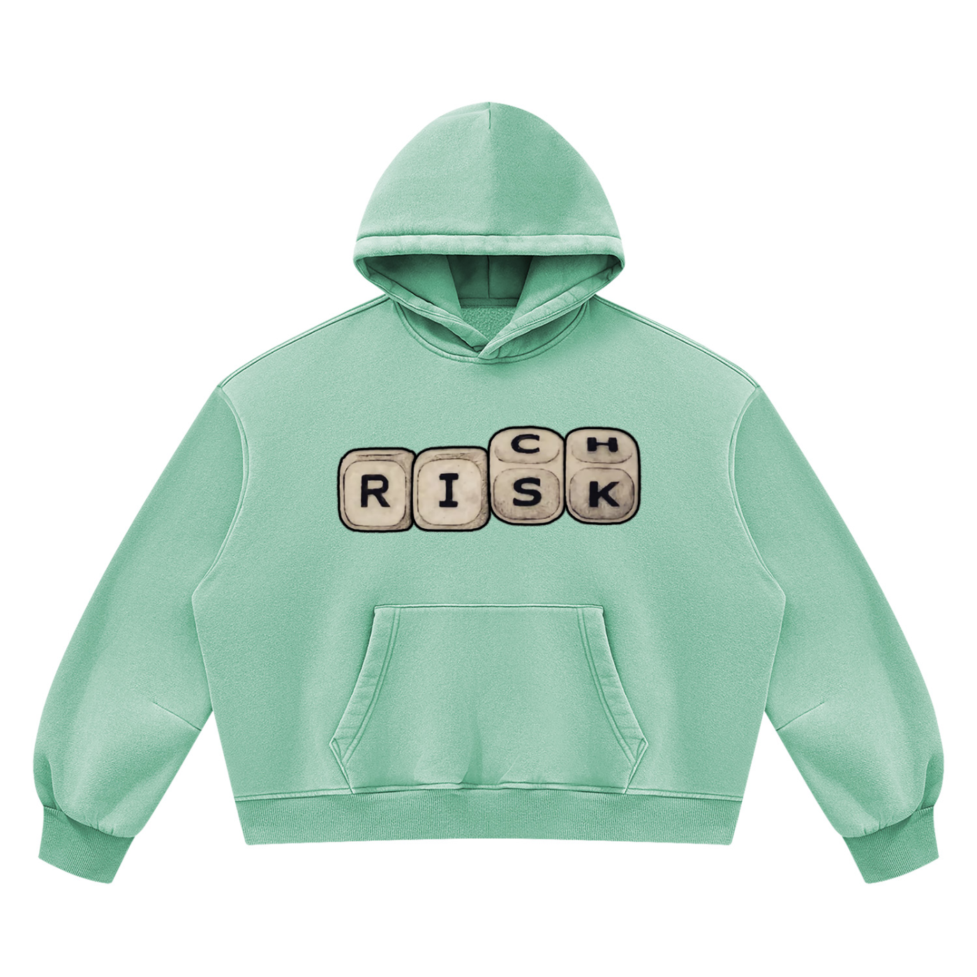 "Double Entendre" Vintage Wash Boxy Fleece Hoodie