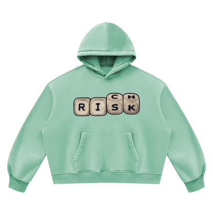 "Double Entendre" Vintage Wash Boxy Fleece Hoodie