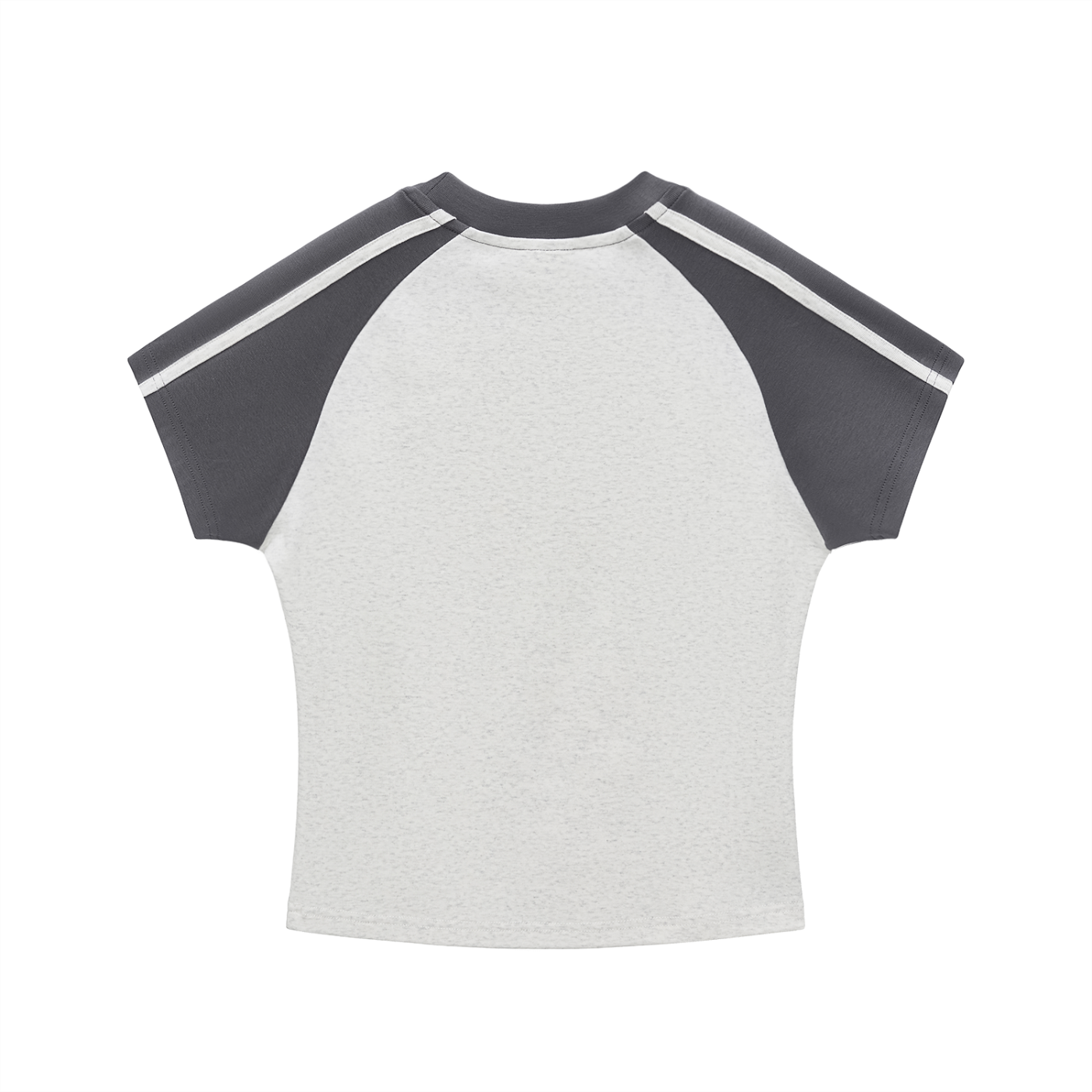 "Brooklyn Republic Essentials"  Women's Contrast Stripes Bodycon Raglan  Sleeve T-Shirt