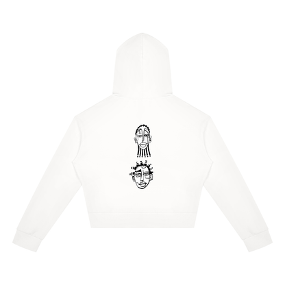 "Nappily Ever After" Women's Crop Full Zip Hoodie