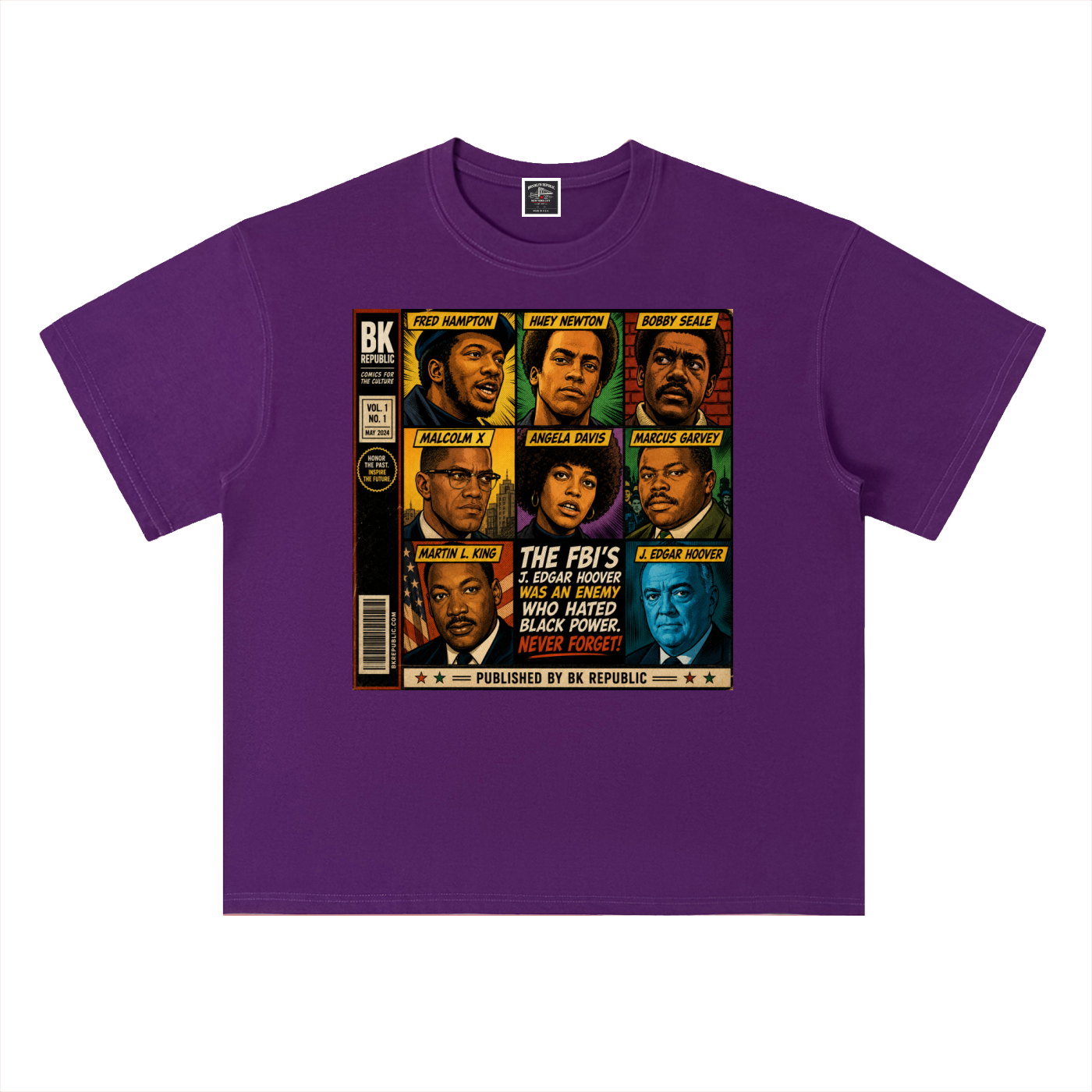 "America's Most Wanted" Heavyweight Drop Shoulder Cotton T-Shirt